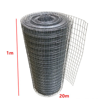 Popular 1X20m Galvanized Welded Wire Mesh PVC Coated High Intensity Animal Fence Garden Pet Welded Wire Mesh Rolls